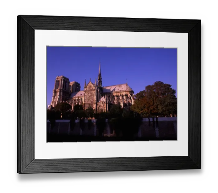 Framed Print : Paris, France. The Famous Notre Dame Cathedral at Sunset Framed Print : Paris, France. The Famous Notre Dame Cathedral at Sunset
