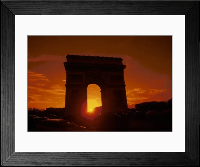 Framed Print : Paris, France - Arc de Triomphe at sunset Framed Print : Paris, France - Arc de Triomphe at sunset