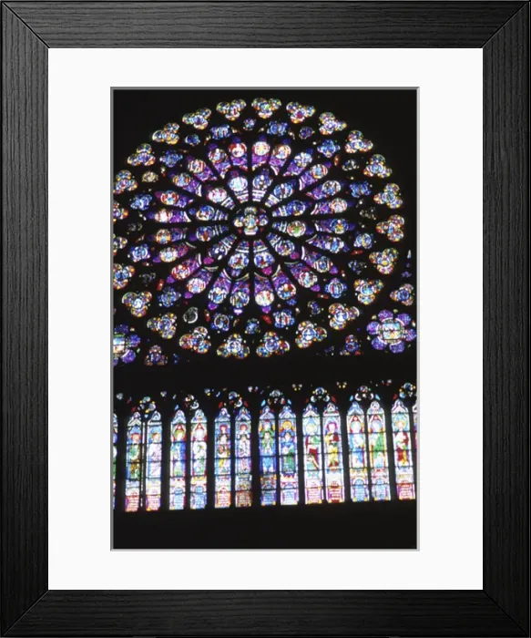 Framed Print : Paris, France - Inside famous Notre Dame Cathedral