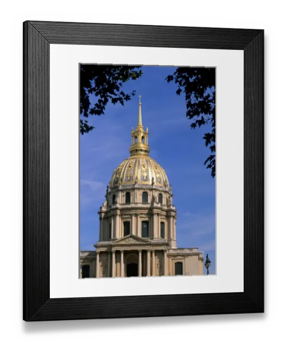 Framed Print : France Famous Hotel des Invalides Dome where Napoleons Tomb resides in Paris France Framed Print : France Famous Hotel des Invalides Dome where Napoleons Tomb resides in Paris France