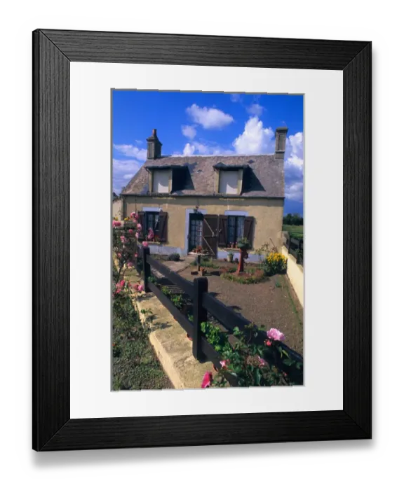 Framed Print : Normandy style architecture of home in Normandy France Framed Print : Normandy style architecture of home in Normandy France