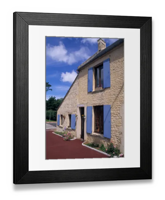 Framed Print : Normandy style architecture of home in Normandy France Framed Print : Normandy style architecture of home in Normandy France