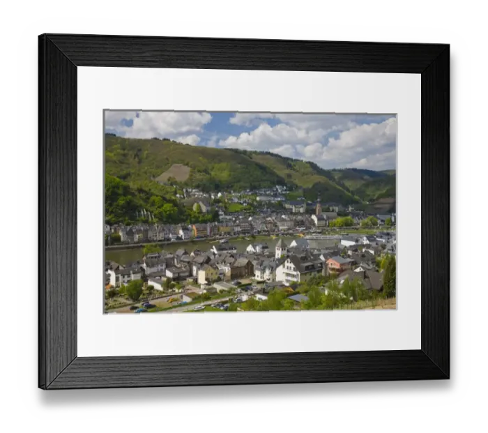 Framed Print : GERMANY, Rheinland-Pfaltz, Mosel River Valley, Cochem. Town riverfront along Mosel River Framed Print : GERMANY, Rheinland-Pfaltz, Mosel River Valley, Cochem. Town riverfront along Mosel River