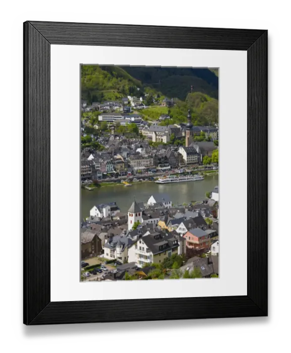 Framed Print : GERMANY, Rheinland-Pfaltz, Mosel River Valley, Cochem. Town riverfront along Mosel River Framed Print : GERMANY, Rheinland-Pfaltz, Mosel River Valley, Cochem. Town riverfront along Mosel River
