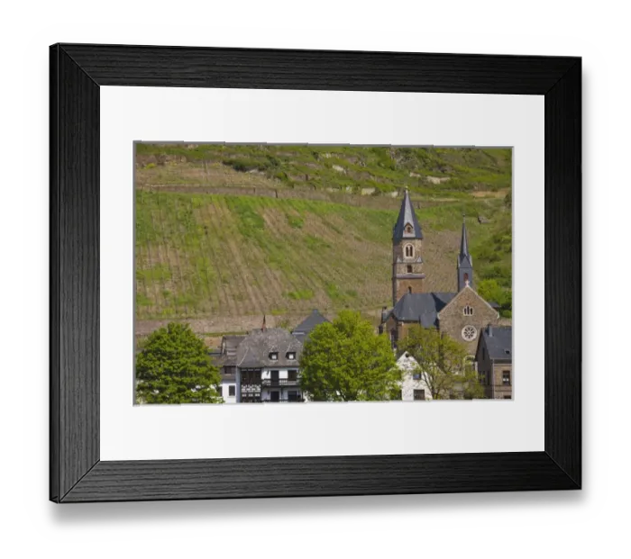 Framed Print : GERMANY, Rheinland-Pfaltz, Mosel River Valley, Kobern-Gondorf. Small town along Mosel Framed Print : GERMANY, Rheinland-Pfaltz, Mosel River Valley, Kobern-Gondorf. Small town along Mosel