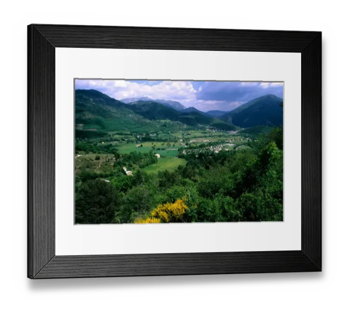 Framed Print : beautiful scenic of rolling hills and mountains in Castellane Provence France Framed Print : beautiful scenic of rolling hills and mountains in Castellane Provence France