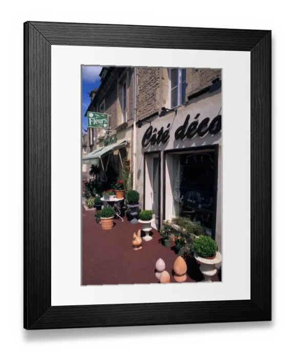 Framed Print : flower store in Normandy France Framed Print : flower store in Normandy France