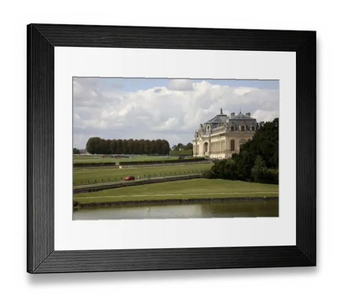 Framed Print : The Grand Stables of Chateau de Chantilly. Chantilly. France Framed Print : The Grand Stables of Chateau de Chantilly. Chantilly. France