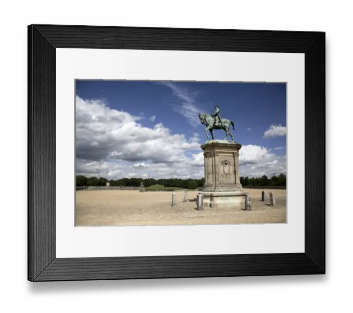 Framed Print : The equestrian statue of the Anne of Montmorency in the Constables Terrace of