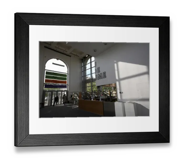 Framed Print : The interior view of Galerie Nationale du Jeu de Paume. Tuileries Gardens. Paris. France