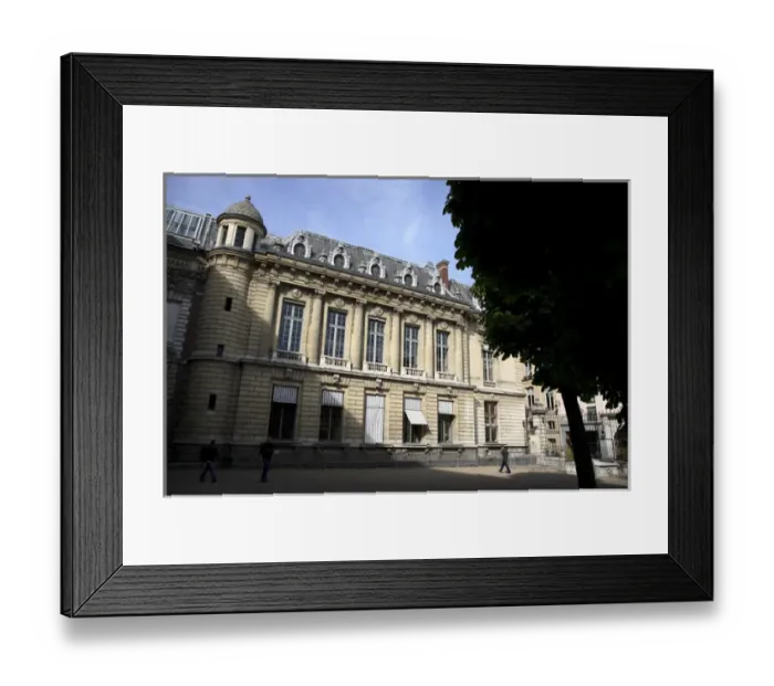 Framed Print : The building of Cabinet des Medailles et Monnaies a department of the Bibliotheque