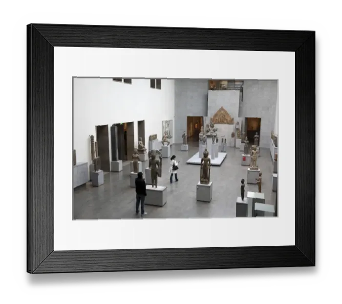 Framed Print : The main exhibition hall of Musee Guimet des Arts Asiatiques. Paris. France Framed Print : The main exhibition hall of Musee Guimet des Arts Asiatiques. Paris. France