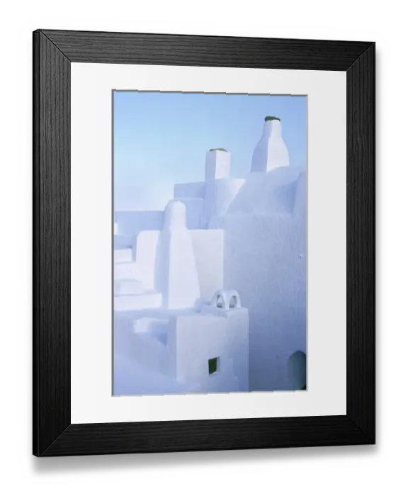Framed Print : Europe, Greece, Island of Santorini. Chimneys of medieval homes with traditional architecture Framed Print : Europe, Greece, Island of Santorini. Chimneys of medieval homes with traditional architecture