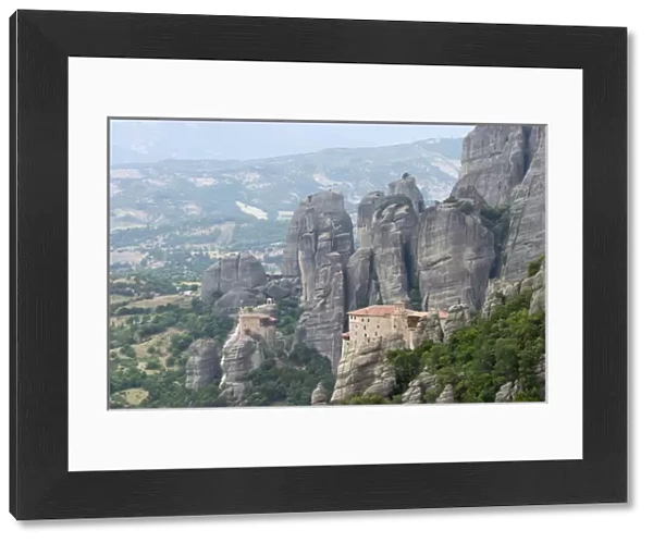 Europe, Greece, Meteora. Agias Varvaras Rousanou Monastery for nuns. Credit as: Bill