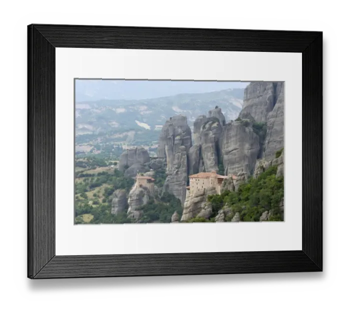 Framed Print : Europe, Greece, Meteora. Agias Varvaras Rousanou Monastery for nuns. Credit as: Bill Framed Print : Europe, Greece, Meteora. Agias Varvaras Rousanou Monastery for nuns. Credit as: Bill