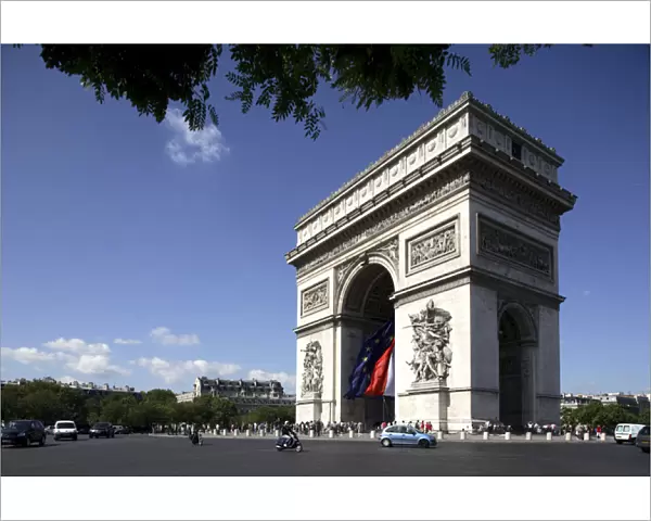 Arc de Triomphe at Place de Charles de Gaulle. Paris. France