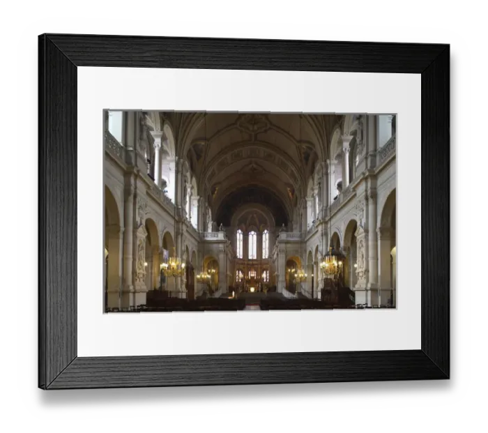Framed Print : The interior view of St-Trinit church in Paris. France Framed Print : The interior view of St-Trinit church in Paris. France