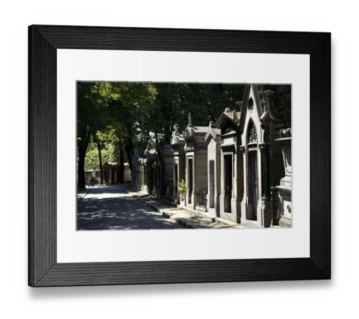 Framed Print : Tombs in Cimetiere du Pree Lachaise. Paris. France Framed Print : Tombs in Cimetiere du Pree Lachaise. Paris. France