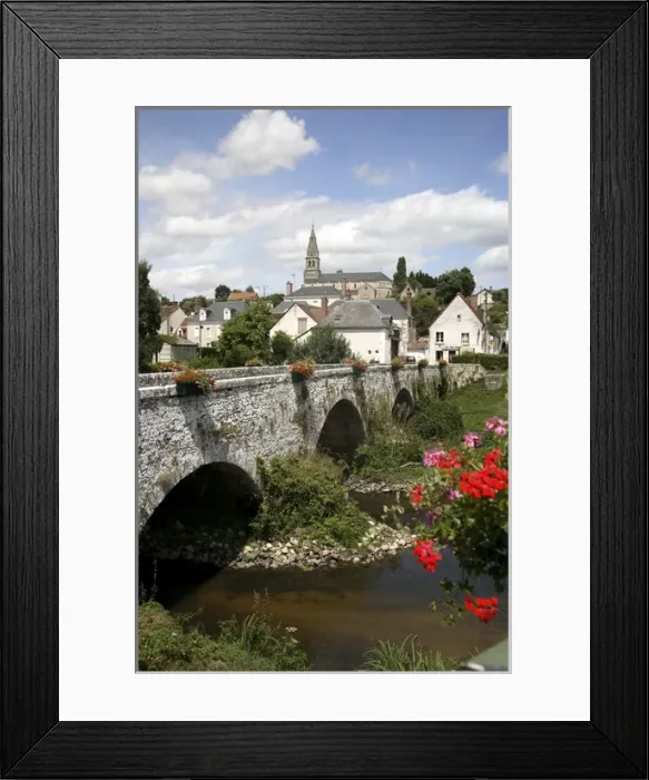 Framed Print : The village of Cande-Sur-Beuvron in Loire Valley. France Framed Print : The village of Cande-Sur-Beuvron in Loire Valley. France