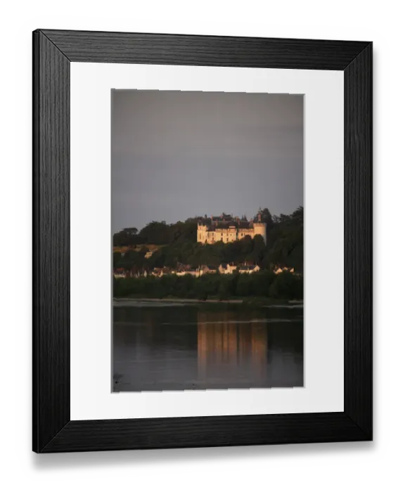 Framed Print : Chateau de Chaumont-Sur-Loire with River Loire in foreground. Chaumont-Sur-Loire