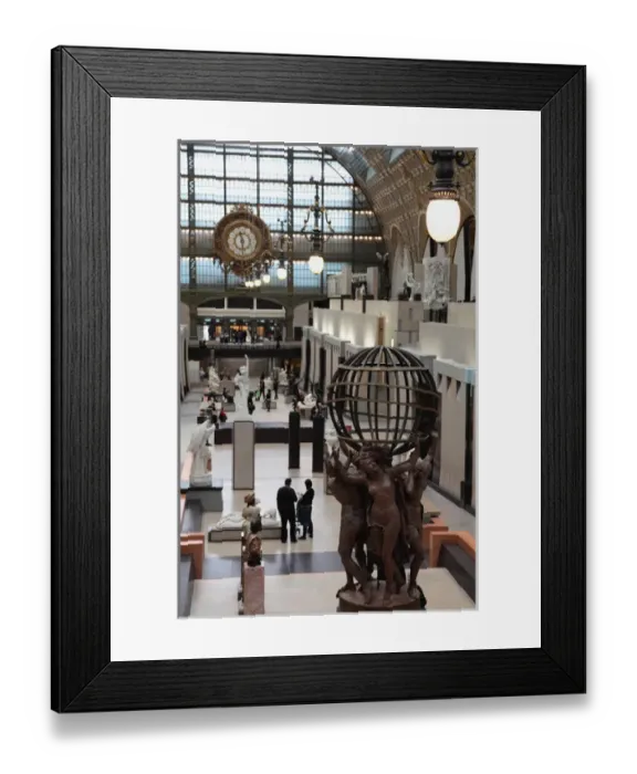 Framed Print : France. Paris. The statue of Four Parts of the World supporting the Sphere by Jean-Baptiste