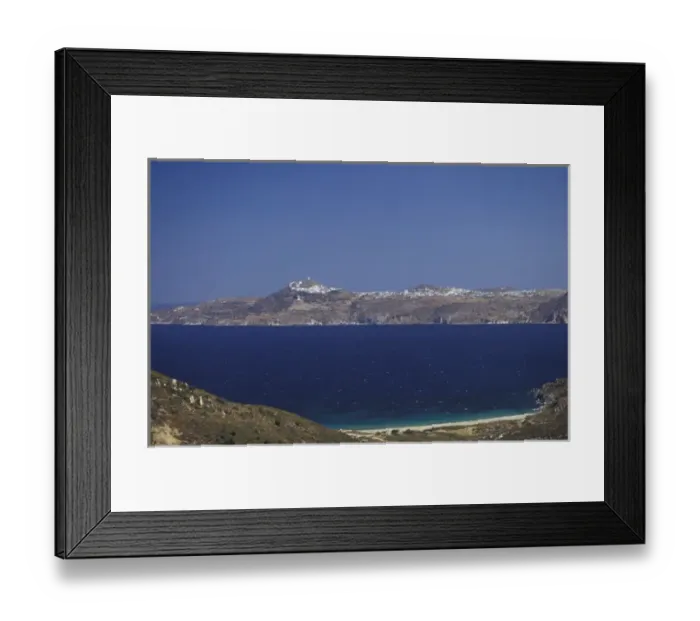 Framed Print : Europe, Greece, Cyclades Islands, Milos. View from Agia Marina Monestary: Fatourena beach Framed Print : Europe, Greece, Cyclades Islands, Milos. View from Agia Marina Monestary: Fatourena beach