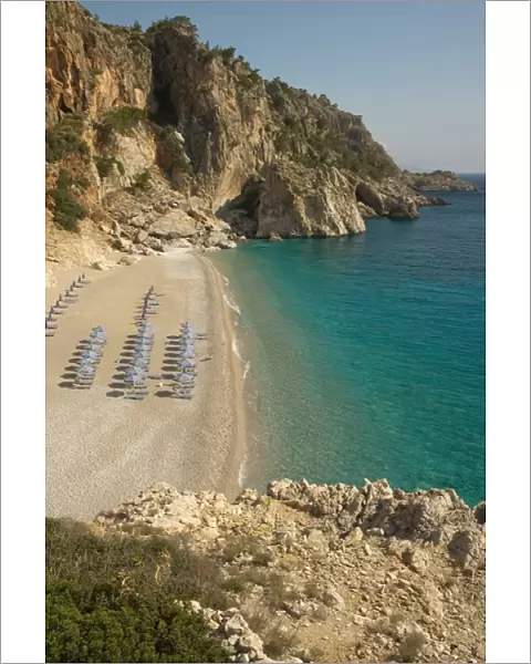 Europe, Greece, Karpathos, Kyra Panagia Beach: Popular swimming beach