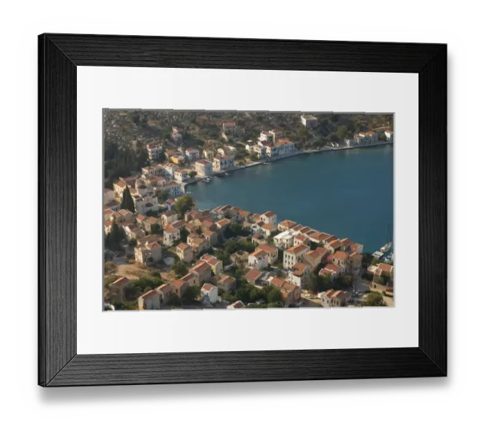 Framed Print : Europe, Greece, Dodecanese islands, Kastellorizo: the harbour Framed Print : Europe, Greece, Dodecanese islands, Kastellorizo: the harbour