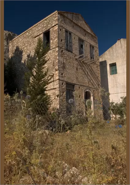 Europe, Greece, Dodecanese Islands, Kastellorizo: formerly abandonded old house