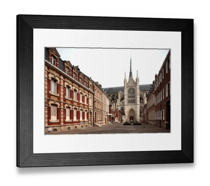 Framed Print : France. Amiens. Amiens Cathedral (Notre Dame d Amiens) a UNESCO World Heritage Site