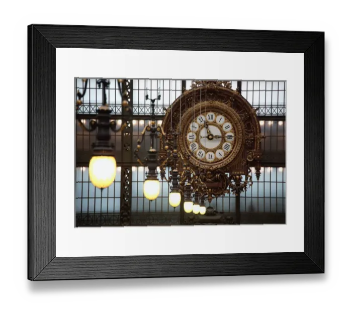 Framed Print : France. Paris. The clock in the main exhibition hall of Musee d Orsay(Orsay Museum)