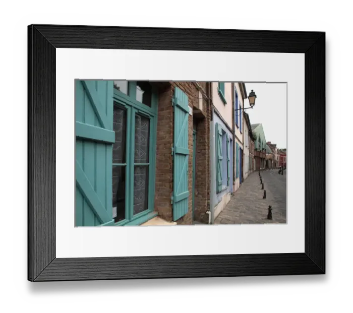 Framed Print : France. Amiens. Old houses in Saint Leu neighbourhood Framed Print : France. Amiens. Old houses in Saint Leu neighbourhood
