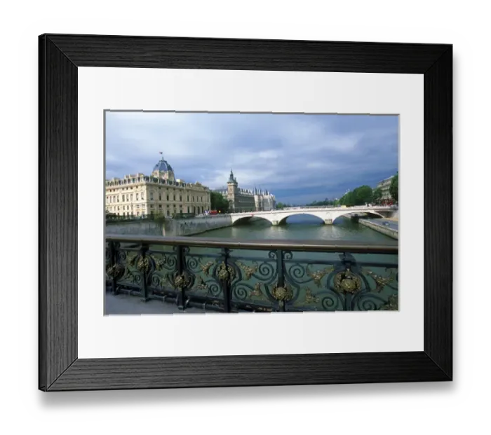 Framed Print : Seine from Rue d Arcole Framed Print : Seine from Rue d Arcole