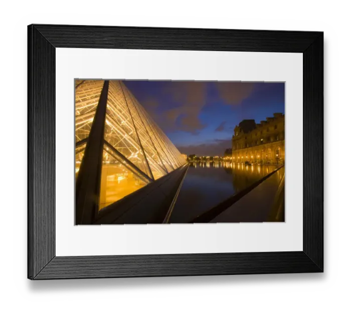 Framed Print : France, Paris. The Louvre at twilight. Credit as: Jim Zuckerman / Jaynes Gallery / Danita Delimont Framed Print : France, Paris. The Louvre at twilight. Credit as: Jim Zuckerman / Jaynes Gallery / Danita Delimont