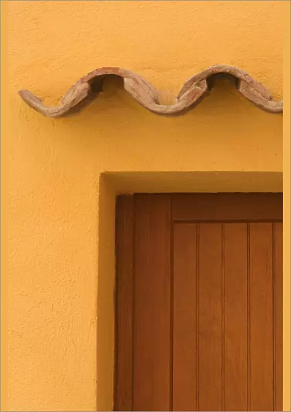 France, Provence, Villafranche. Details of a colorful doorway. Credit as: Wendy Kaveney