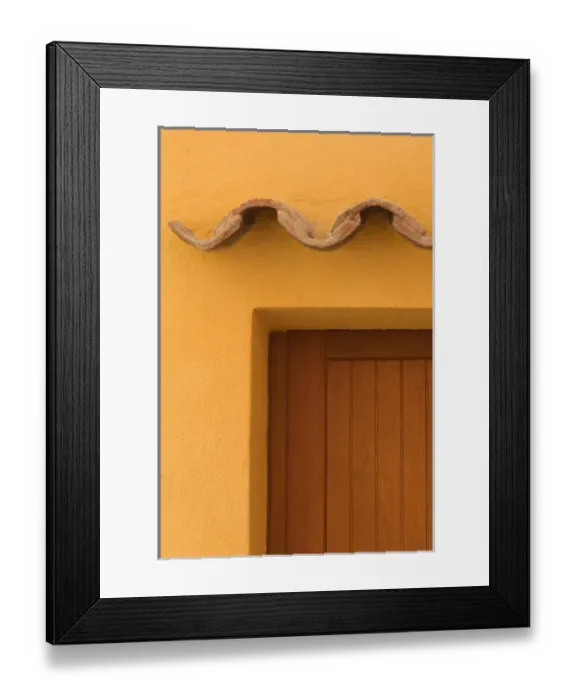 Framed Print : France, Provence, Villafranche. Details of a colorful doorway. Credit as: Wendy Kaveney