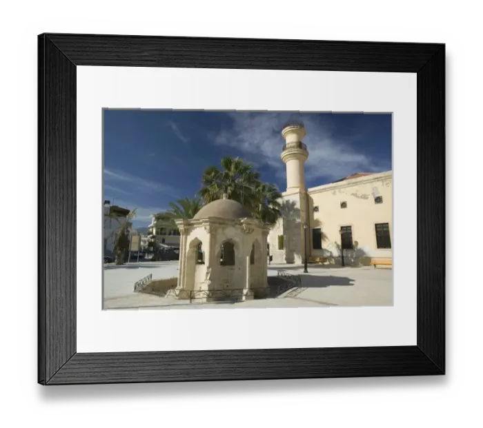 Framed Print : GREECE-CRETE-Lasithi Province-Ierapetra: Old Quarter-Turkish Foutain & Turkish Mosque Framed Print : GREECE-CRETE-Lasithi Province-Ierapetra: Old Quarter-Turkish Foutain & Turkish Mosque