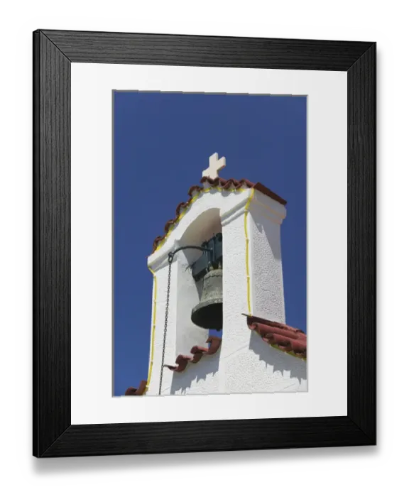 Framed Print : GREECE-CRETE-Rethymno Province-Rethymno: Detail of Hilltop Agia Irini Church