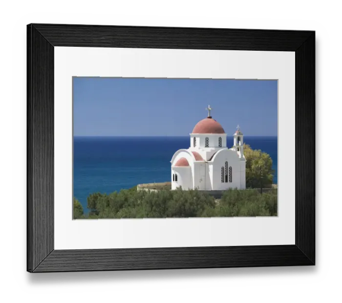 Framed Print : GREECE-CRETE-Lasithi Province-Myrtos: Seaside Chapel Framed Print : GREECE-CRETE-Lasithi Province-Myrtos: Seaside Chapel