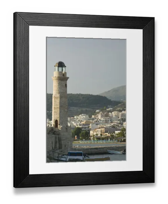 Framed Print : GREECE-CRETE-Rethymno Province-Rethymno: Venetian Harbor Lighthouse / Dawn Framed Print : GREECE-CRETE-Rethymno Province-Rethymno: Venetian Harbor Lighthouse / Dawn