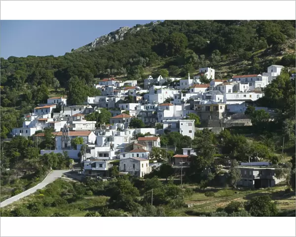 GREECE-CRETE-Rethymno Province-Agi Fotini: Village View
