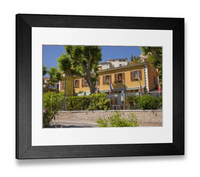 Framed Print : France, Provence, Le Bar-sur-Loup. Outside of restaurant. Credit as: Fred Lord / Framed Print : France, Provence, Le Bar-sur-Loup. Outside of restaurant. Credit as: Fred Lord /