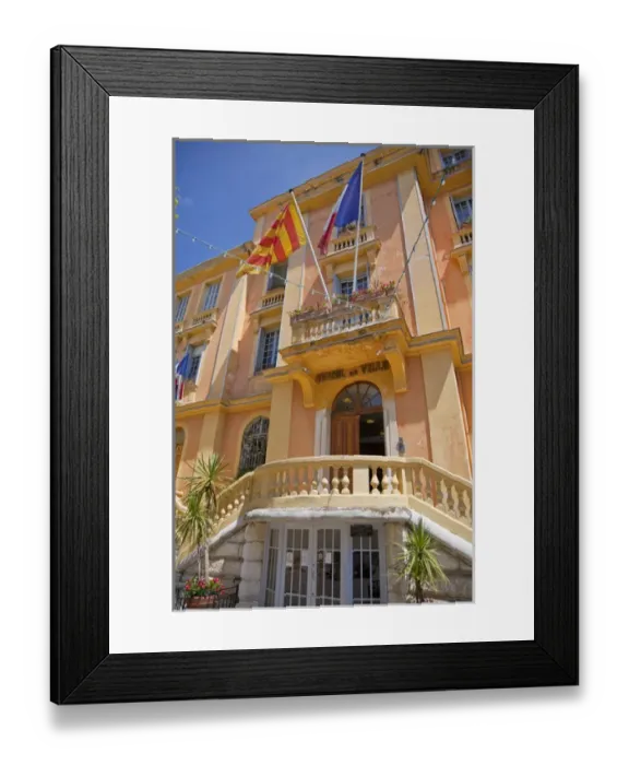 Framed Print : France, Provence, Vence. Outside of Hotel de Ville entrance. Credit as: Fred Lord