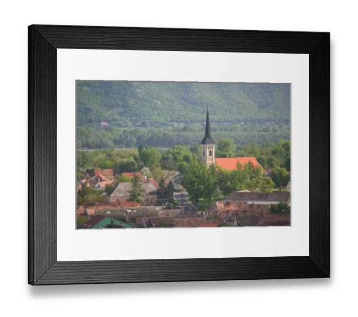 Framed Print : HUNGARY-DANUBE BEND-Estergom: Suburban View of Estergom from Estergom Basilica Framed Print : HUNGARY-DANUBE BEND-Estergom: Suburban View of Estergom from Estergom Basilica