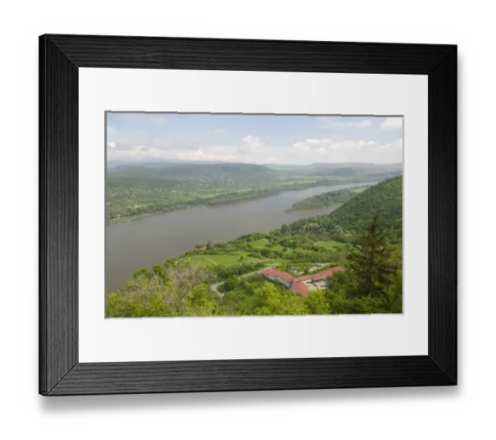 Framed Print : HUNGARY-DANUBE BEND-Visegrad: Danube River from Visegrad Citadel Framed Print : HUNGARY-DANUBE BEND-Visegrad: Danube River from Visegrad Citadel