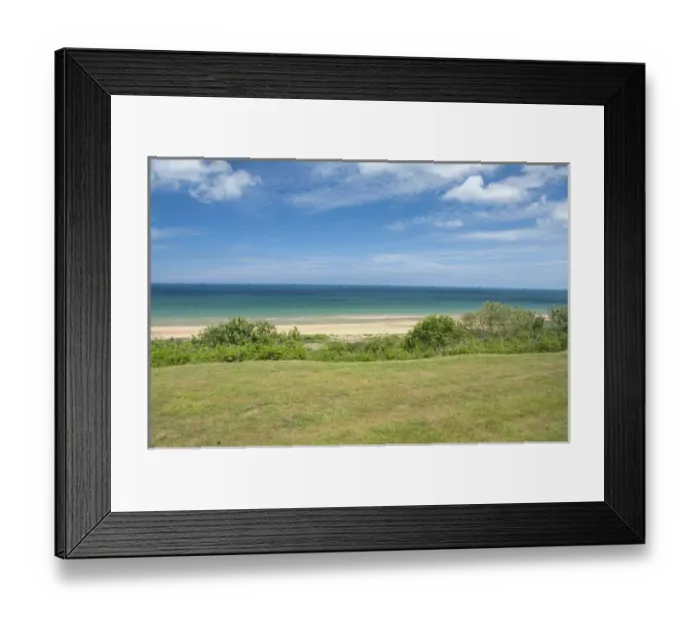 Framed Print : France, Normandy, Colleville-Sur-Mer. View of Omaha Beach from the Normandy American Cemetery Framed Print : France, Normandy, Colleville-Sur-Mer. View of Omaha Beach from the Normandy American Cemetery