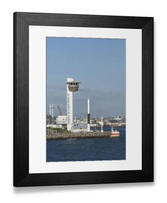 Framed Print : France, Normandy, La Havre. Port of La Havre control tower Framed Print : France, Normandy, La Havre. Port of La Havre control tower
