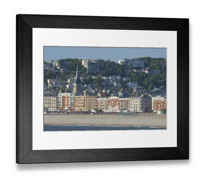 Framed Print : France, Normandy, La Havre. Beachfront view of the Port of La Havre Framed Print : France, Normandy, La Havre. Beachfront view of the Port of La Havre