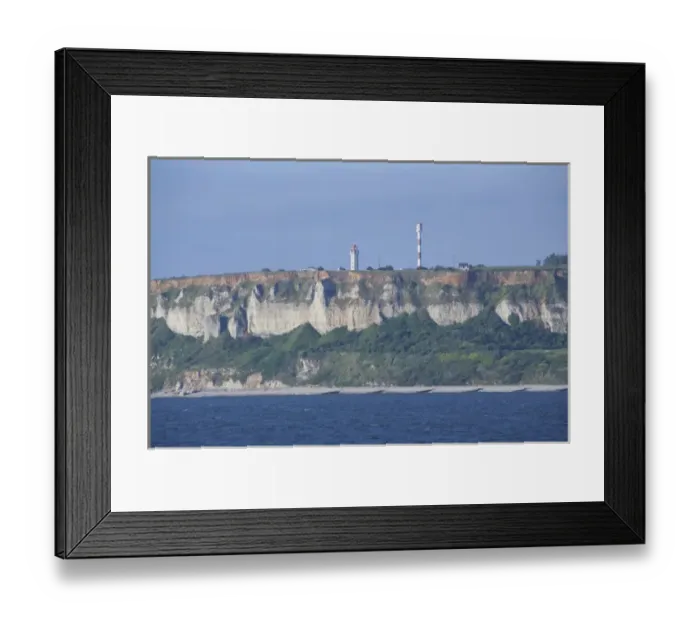 Framed Print : France, Normandy, La Havre. Normandy coast near the Port of La Havre, lighthouse Framed Print : France, Normandy, La Havre. Normandy coast near the Port of La Havre, lighthouse
