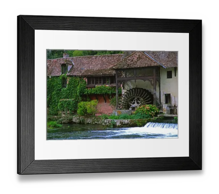 Framed Print : Old inn near Giverny, France